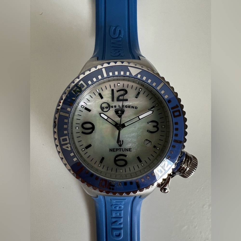 Swiss Legend Women's Neptune BLUE Mother-of-Pearl